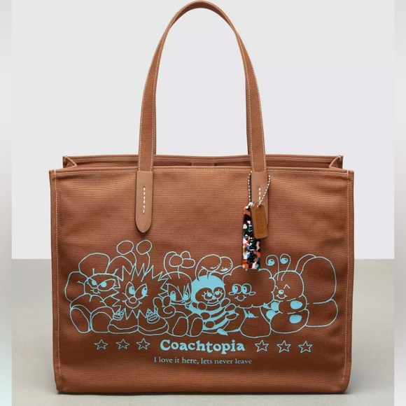 Coach Handbags - Coach Tote In 100% Recycled Canvas: Coachtopia Creatures
